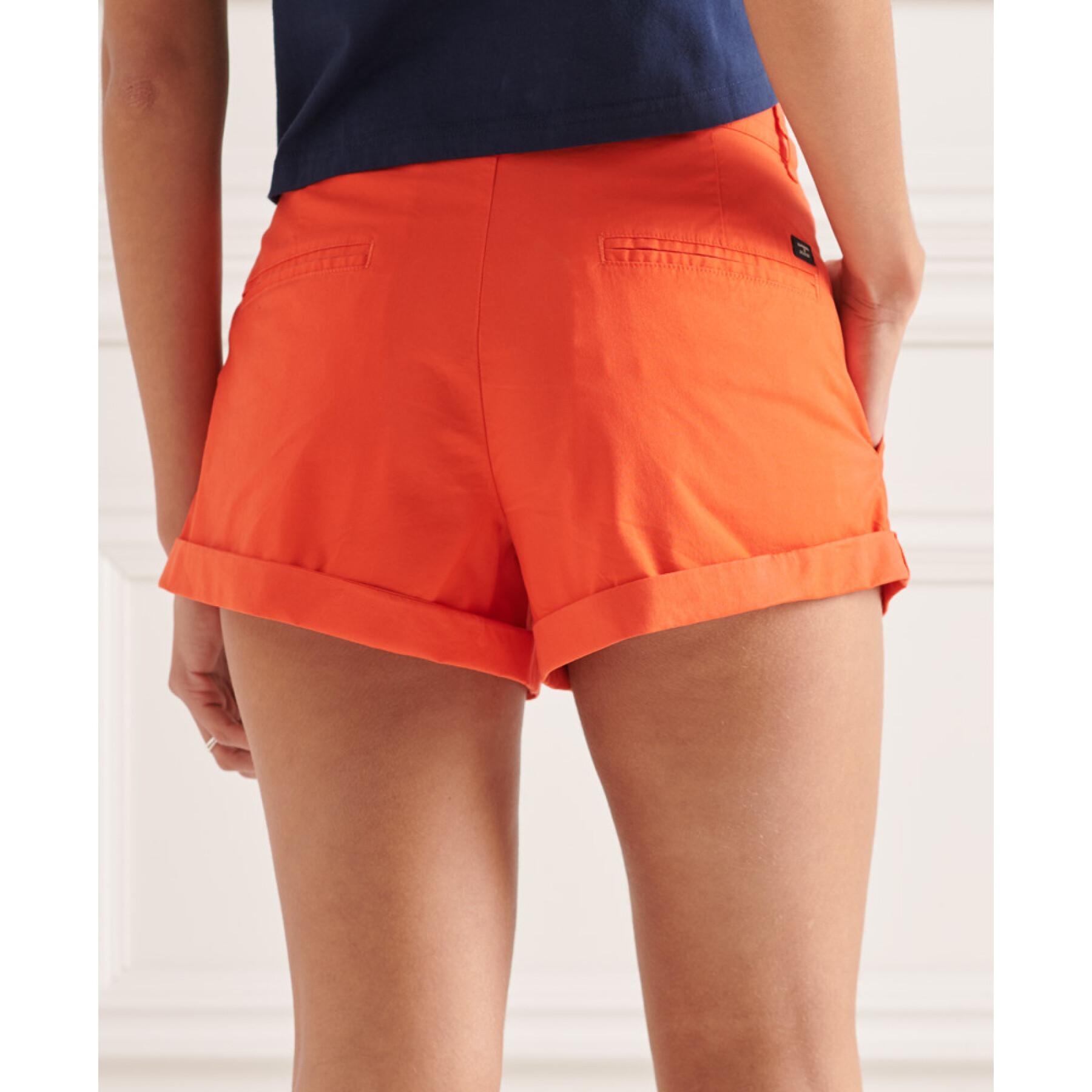 Women's studio shorts with lapel hem Superdry