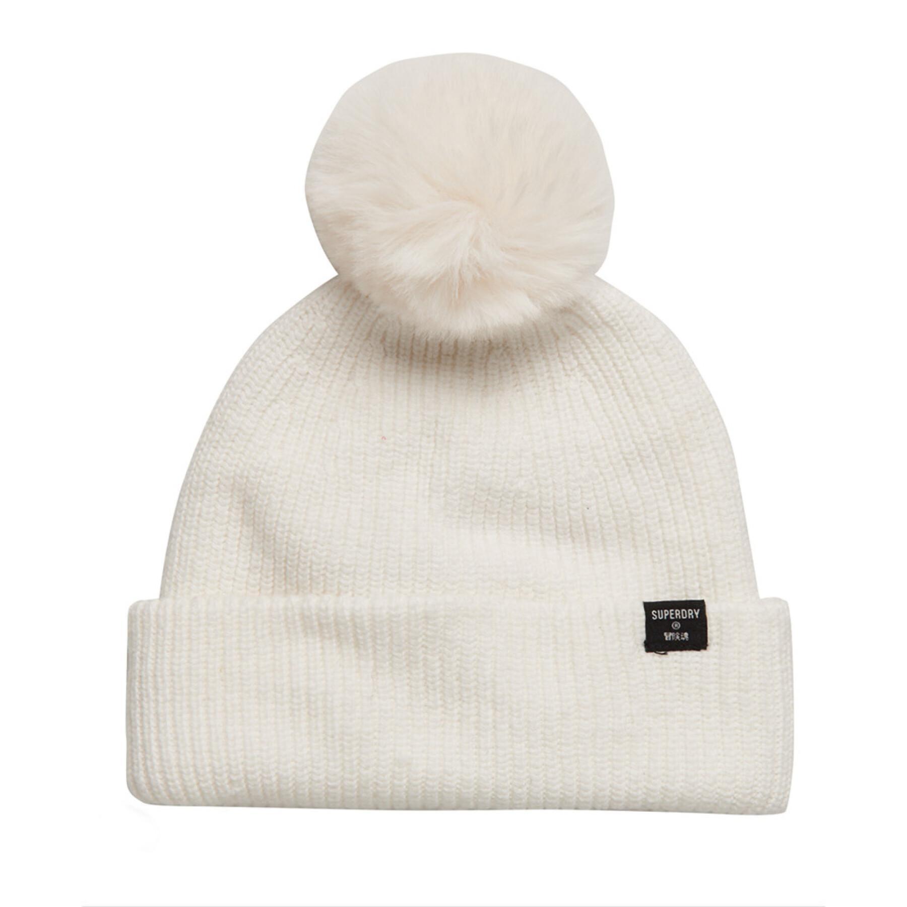 Women's ribbed hat Superdry Heritage
