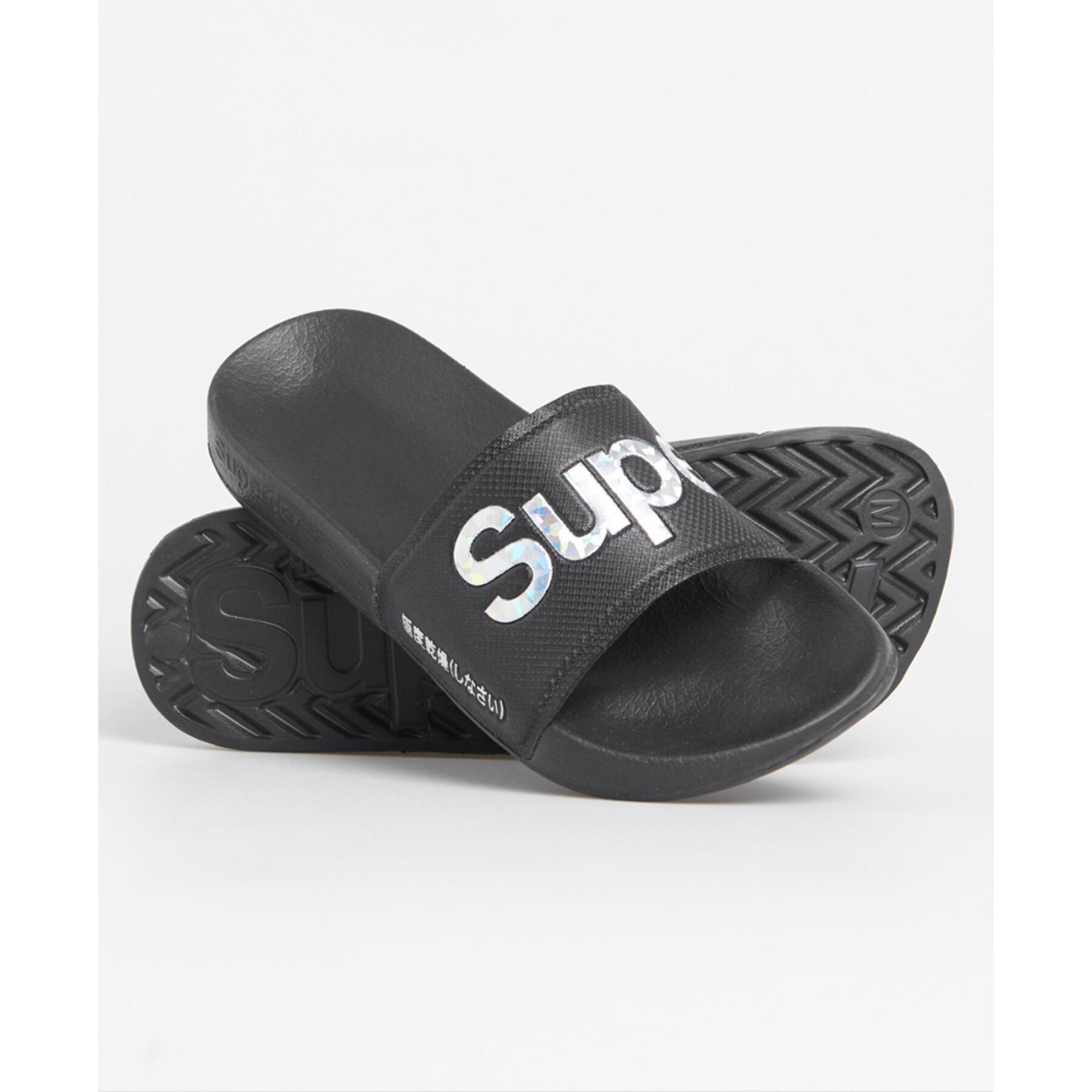 Women's pool sandals Superdry Holographic Infill