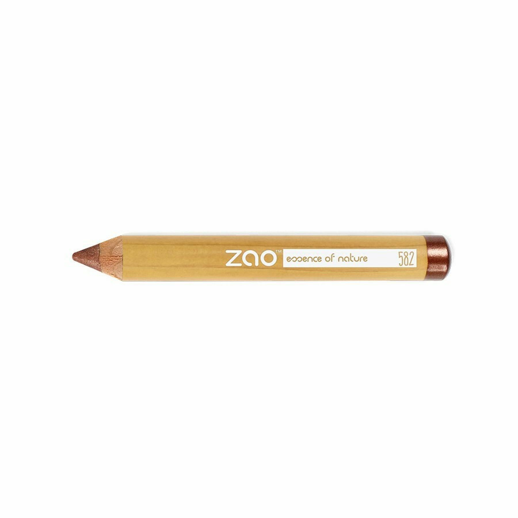 Jumbo eye pencil 582 brown iridescent woman Zao
