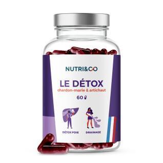 Detox food supplement - liver protection and digestion - 60 capsules Nutri&Co