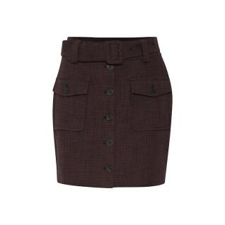 Short skirt buttoned in front of woman Atelier Rêve Irelise