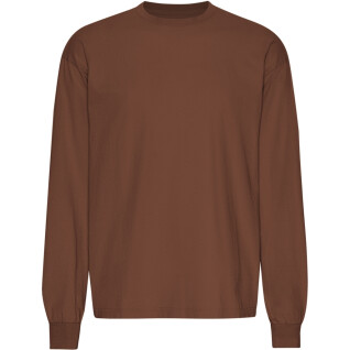 Oversized long-sleeve T-shirt Colorful Standard Organic Cinnamon Brown