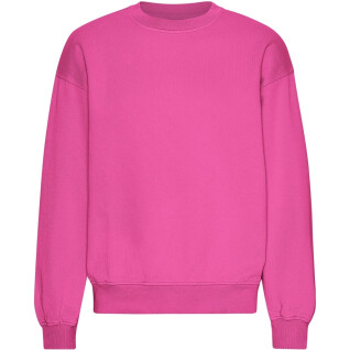 Women's oversized round-neck sweatshirt Colorful Standard Organic Bubblegum Pink