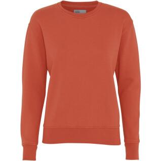 Women's round neck sweater Colorful Standard Classic Organic dark amber