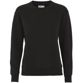 Women's round neck sweater Colorful Standard Classic Organic deep black