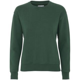 Women's round neck sweater Colorful Standard Classic Organic emerald green