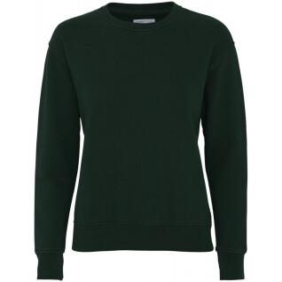 Women's round neck sweater Colorful Standard Classic Organic hunter green