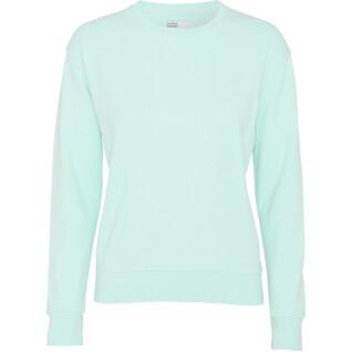 Women's round neck sweater Colorful Standard Classic Organic light aqua