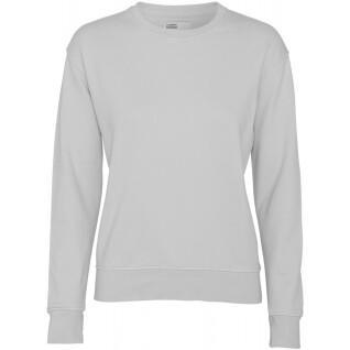 Women's round neck sweater Colorful Standard Classic Organic limestone grey