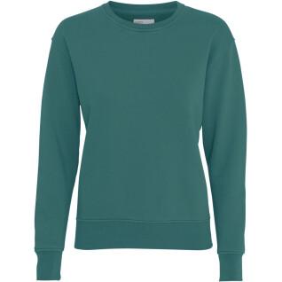 Women's round neck sweater Colorful Standard Classic Organic ocean green