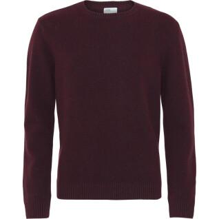 Wool round neck sweater Colorful Standard Classic Merino oxblood red