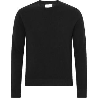Wool round neck sweater Colorful Standard Light Merino deep black