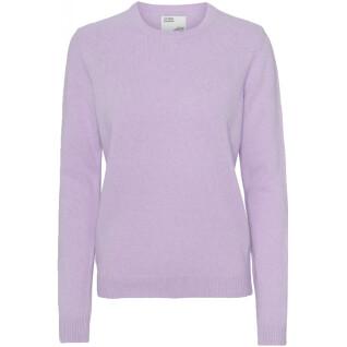 Women's wool round neck sweater Colorful Standard Classic Merino soft lavender