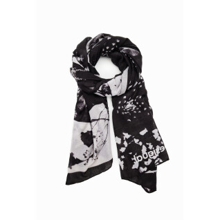 Woman scarf Desigual Floral Bw Rectangle