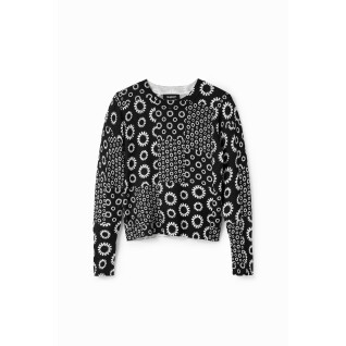 Women's geometric patchwork sweater Desigual
