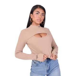 Women's long-sleeved chest opening T-shirt Project X Paris
