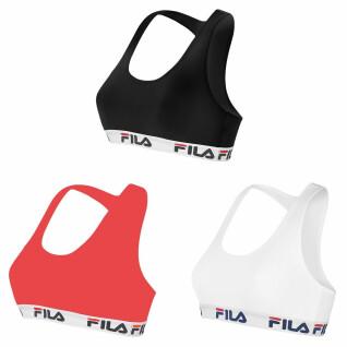 Set of 3 cotton bras for women Fila