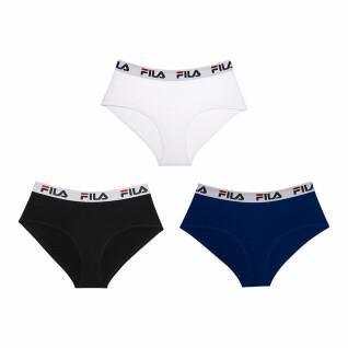 Set of 3 cotton panties for women Fila FU6044D