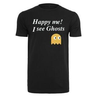 Women's short sleeve T-shirt Urban Classics Happy Me I See Ghosts