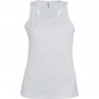 Women's sport tank top Proact blanc