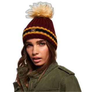 Striped twisted beanie for women Superdry