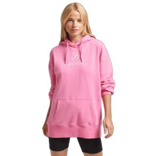 Women's oversized hoodie Superdry Stacked