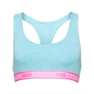 Organic cotton multi logo bra for women Superdry
