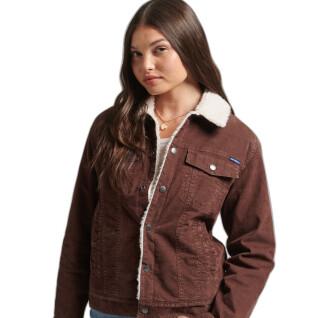 Women's corduroy sherpa trucker jacket Superdry