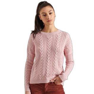 Women's cable knit crew neck sweater Superdry