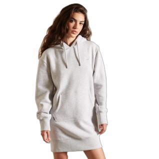 Logo embroidered hoodie dress for women Superdry Vintage