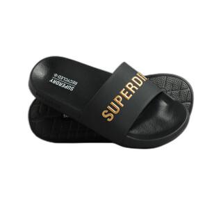 Women's pool slippers Superdry Logo Code