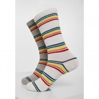 Urban classic rainbow socks (x2) 