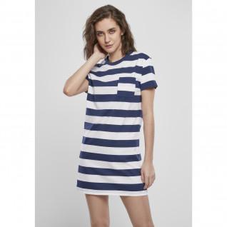 Women's dress Urban Classics stripe boxy (grandes tailles)