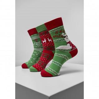 Socks Urban Classics christmas lama (3pcs)