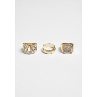 Set of 3 rings Urban Classics diamond
