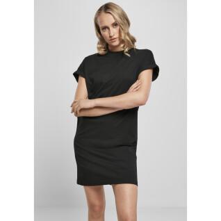 Women's t-shirt dress Urban Classics cut on (Large sizes)