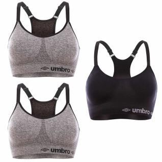 Set of 3 seamless bras for women Umbro