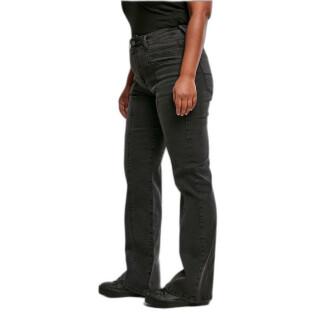 Women's high waist straight slit jeans Urban Classics GT