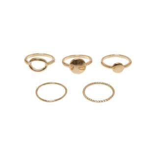 Set of 5 stackable rings for women Urban Classics Basic