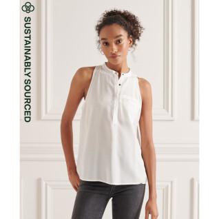 Women's sleeveless shirt Superdry Tencel