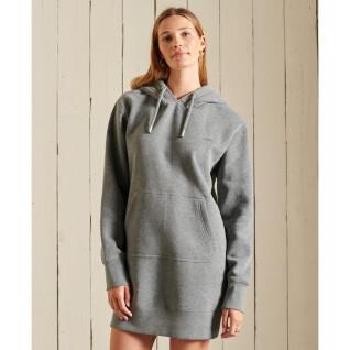 Women's embroidered hoodie dress Superdry Vintage Logo