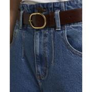Wide leather belt for women Lee