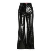 Women's high-waisted leatherette straight pants JJXX Kenya