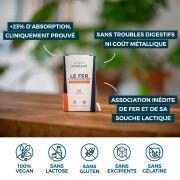 Food supplement against fatigue Nutri&Co Le Fer Et Sa Souche Lactique - 30 gélules