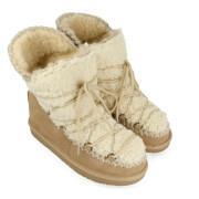 Women's boots Gioseppo d'hiver beiges à lacets