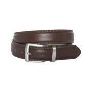 Leather belt buckle woman Schott zamac