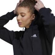 Women's full-zip hooded sweatshirt adidas Essentials 3-Stripes