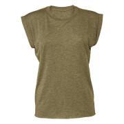 Women's t-shirt with rolled up sleeves Bella + Canvas Flowy