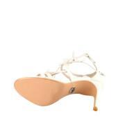 Leather heel sandals for women Buffalo Yana